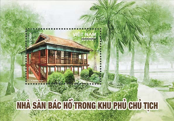 La nouvelle collection de timbres présente la maison sur pilotis du Président Ho Chi Minh ảnh 1
