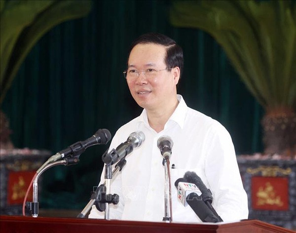 Le président Vo Van Thuong visite Xuân Kiên, nouvelle commune néo-rurale de Nam Dinh ảnh 1 Le président Vo Van Thuong visite Xuân Kiên, nouvelle commune néo-rurale de Nam Dinh ảnh 1