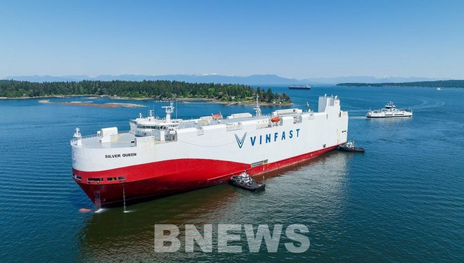 Un lot de voitures électriques VinFast VF 8 arrive au Canada ảnh 1 Un lot de voitures électriques VinFast VF 8 arrive au Canada ảnh 1