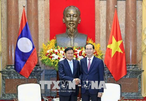 Le président Trân Dai Quang reçoit le Premier ministre laotien Thongloun Sisoulith ảnh 1 Le président Trân Dai Quang reçoit le Premier ministre laotien Thongloun Sisoulith ảnh 1