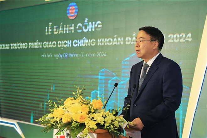 Ouverture de la première séance boursière de Hanoï de l'année 2024 ảnh 2 Ouverture de la première séance boursière de Hanoï de l'année 2024 ảnh 2