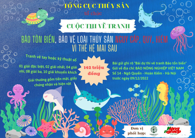 Lancement d'un concours de dessin sur la préservation des espèces aquatiques rares ảnh 1 Lancement d'un concours de dessin sur la préservation des espèces aquatiques rares ảnh 1