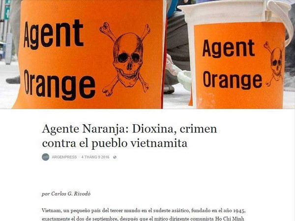 Argenpress: Dioxine, un crime contre le peuple vietnamien ảnh 1 Argenpress: Dioxine, un crime contre le peuple vietnamien ảnh 1