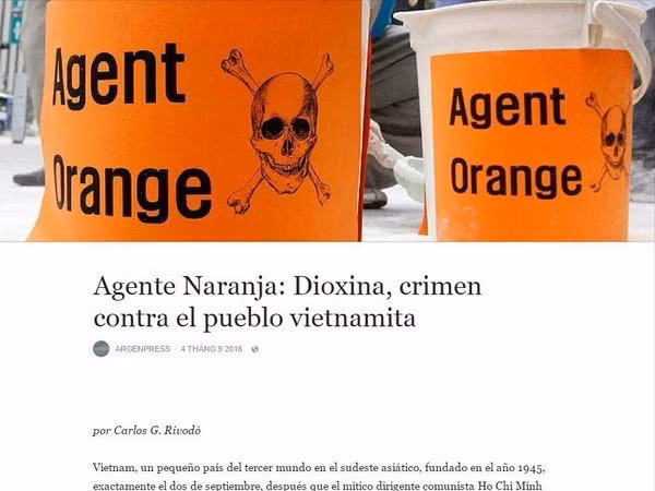 Argenpress: Dioxine, un crime contre le peuple vietnamien ảnh 1