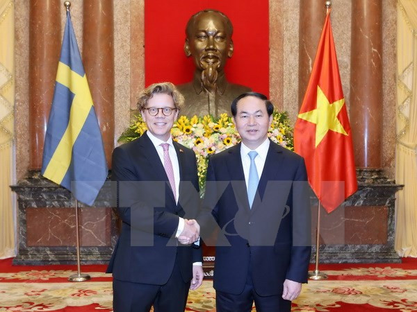 Tran Dai Quang reçoit de nouveaux ambassadeurs ảnh 3 Tran Dai Quang reçoit de nouveaux ambassadeurs ảnh 3