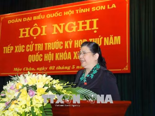 La vice-présidente de l’Assemblée nationale rencontre l’électorat à Son La ảnh 1 La vice-présidente de l’Assemblée nationale rencontre l’électorat à Son La ảnh 1