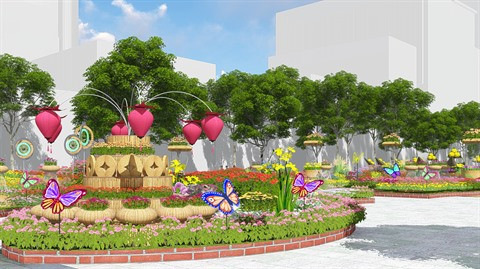 Hô Chi Minh-Ville : rue florale Nguyên Huê 2018 ảnh 1 Hô Chi Minh-Ville : rue florale Nguyên Huê 2018 ảnh 1