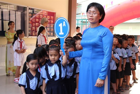 Plus d’un million d’élèves de Hô Chi Minh-Ville font leur rentrée des classes ảnh 1 Plus d’un million d’élèves de Hô Chi Minh-Ville font leur rentrée des classes ảnh 1