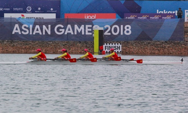 ASIAD 2018: les rameurs remportent la première médaille d'or pour le Vietnam ảnh 1 ASIAD 2018: les rameurs remportent la première médaille d'or pour le Vietnam ảnh 1