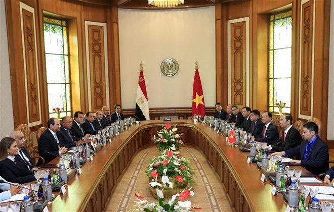 Le Vietnam et l’Egypte affirment leur volonté d'approfondir leurs liens ảnh 3 Le Vietnam et l’Egypte affirment leur volonté d'approfondir leurs liens ảnh 3