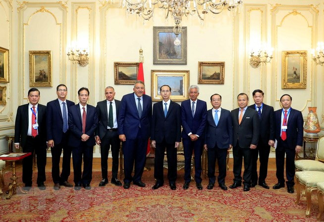 Le président Tran Dai Quang termine sa visite d'Etat en Egypte ảnh 1 Le président Tran Dai Quang termine sa visite d'Etat en Egypte ảnh 1