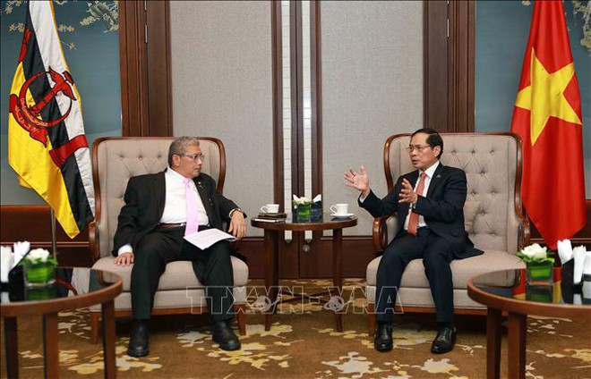 Le ministre des AE rencontre des responsables du Brunei et de l’ONU ảnh 1 Le ministre des AE rencontre des responsables du Brunei et de l’ONU ảnh 1