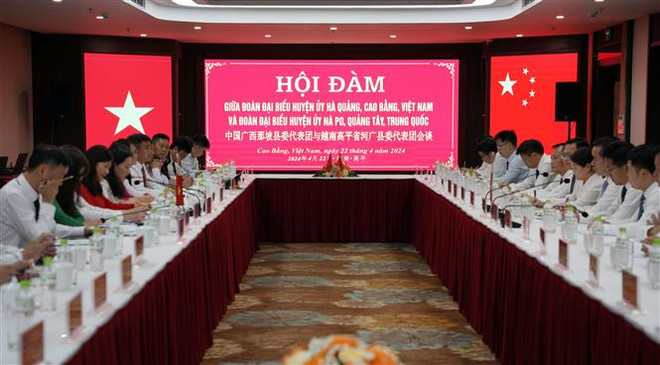 Promouvoir la coopération entre des districts vietnamien et chinois ảnh 1 Promouvoir la coopération entre des districts vietnamien et chinois ảnh 1