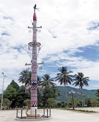 Le mât rituel des Cor reconnu patrimoine culturel national ảnh 1 Le mât rituel des Cor reconnu patrimoine culturel national ảnh 1