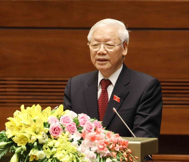 Félicitations au président Nguyên Phu Trong ảnh 1 Félicitations au président Nguyên Phu Trong ảnh 1
