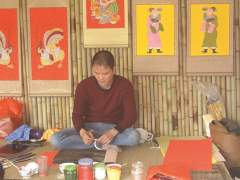 La peinture folklorique de Kim Hoàng s’offre une seconde jeunesse ảnh 2 La peinture folklorique de Kim Hoàng s’offre une seconde jeunesse ảnh 2