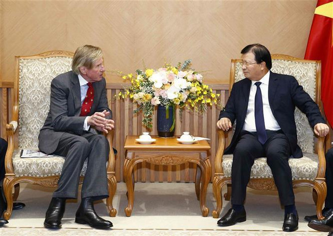 Le vice-PM Trinh Dinh Dung reçoit le directeur général de SOCO International ảnh 1 Le vice-PM Trinh Dinh Dung reçoit le directeur général de SOCO International ảnh 1