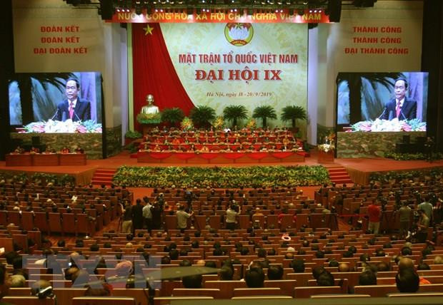 Ouverture du 9e Congrès national du Front de la Patrie du Vietnam ảnh 1 Ouverture du 9e Congrès national du Front de la Patrie du Vietnam ảnh 1