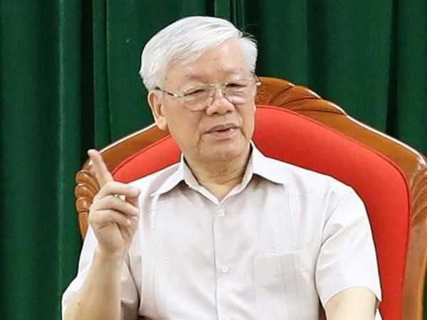 Le SG et président Nguyen Phu Trong préside la réunion périodique du Bureau Politique ảnh 1 Le SG et président Nguyen Phu Trong préside la réunion périodique du Bureau Politique ảnh 1