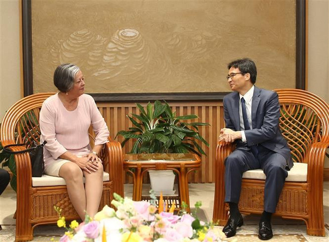 Le vice-PM Vu Duc Dam reçoit la ministre cubaine du Travail et de la Sécurité sociale ảnh 1 Le vice-PM Vu Duc Dam reçoit la ministre cubaine du Travail et de la Sécurité sociale ảnh 1