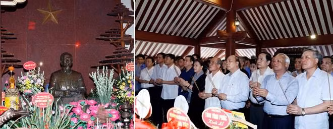 Des dirigeants rendent hommage au Président Ho Chi Minh ảnh 1