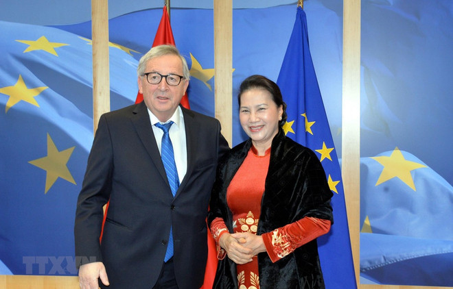 La présidente de l’AN rencontre le président de la Commission européenne ảnh 1 La présidente de l’AN rencontre le président de la Commission européenne ảnh 1