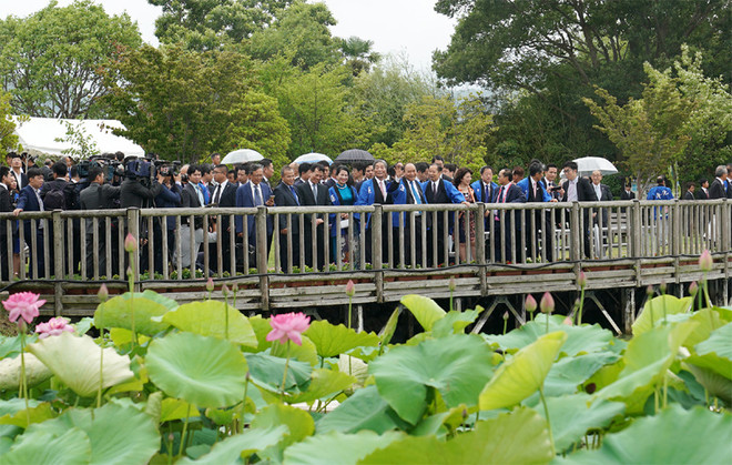 Le PM vietnamien présent au Festival de lotus Japon – Vietnam ảnh 1 Le PM vietnamien présent au Festival de lotus Japon – Vietnam ảnh 1