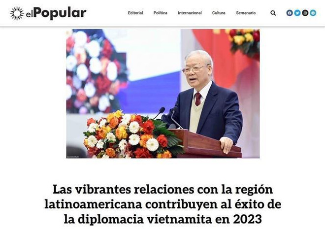 Un journal uruguayen apprécie le style de la « diplomatie du bambou » du Vietnam ảnh 1 Un journal uruguayen apprécie le style de la « diplomatie du bambou » du Vietnam ảnh 1