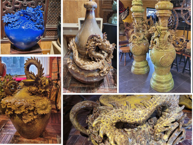 Le céramiste Pham Van Tuyên sort ses griffes et ses dragons pour le Têt ảnh 2 Le céramiste Pham Van Tuyên sort ses griffes et ses dragons pour le Têt ảnh 2