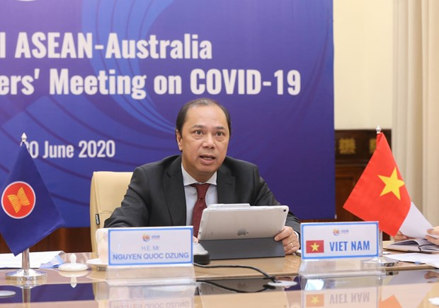 Réunion spéciale en ligne ASEAN-Australie sur le COVID-19 ảnh 1 Réunion spéciale en ligne ASEAN-Australie sur le COVID-19 ảnh 1