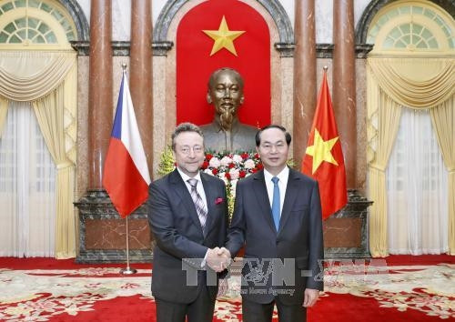 Le président Tran Dai Quang salue de nouveaux ambassadeurs ảnh 1 Le président Tran Dai Quang salue de nouveaux ambassadeurs ảnh 1
