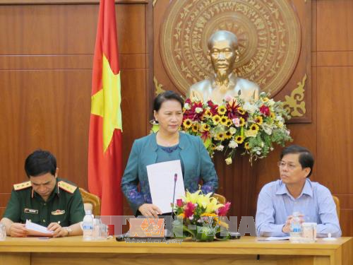 La présidente de l’Assemblée nationale se rend dans la province de Khanh Hoa ảnh 1 La présidente de l’Assemblée nationale se rend dans la province de Khanh Hoa ảnh 1
