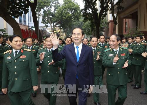 Le président exhorte la Garde-frontière du Vietnam à faire valoir son rôle ảnh 1 Le président exhorte la Garde-frontière du Vietnam à faire valoir son rôle ảnh 1