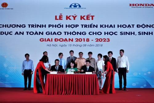 Honda soutient le Vietnam dans la sensibilisation des élèves et étudiants à la sécurité routière ảnh 1 Honda soutient le Vietnam dans la sensibilisation des élèves et étudiants à la sécurité routière ảnh 1