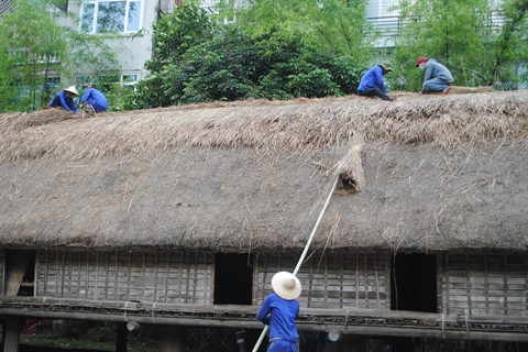 Rénovation des nhà rông et nhà dài du Musée d’ethnographie du Vietnam ảnh 3 Rénovation des nhà rông et nhà dài du Musée d’ethnographie du Vietnam ảnh 3