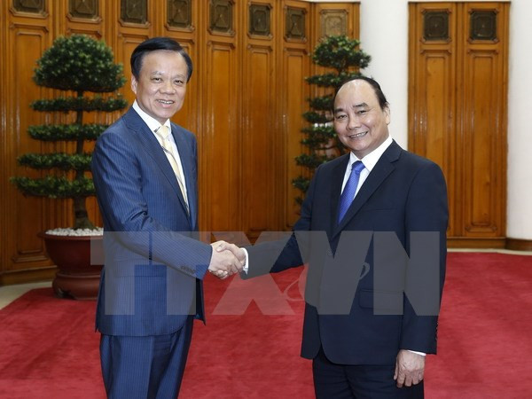 Le PM reçoit le secrétaire du Comité du Parti de la province chinoise du Guizhou ảnh 1 Le PM reçoit le secrétaire du Comité du Parti de la province chinoise du Guizhou ảnh 1