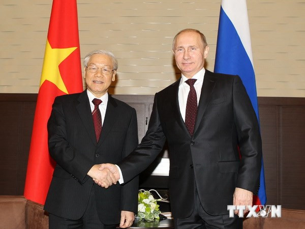 Le secrétaire général Nguyen Phu Trong félicite le président russe V. Poutine ảnh 1 Le secrétaire général Nguyen Phu Trong félicite le président russe V. Poutine ảnh 1
