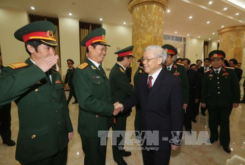Le leader du PCV travaille avec le commandement de la capitale ảnh 1 Le leader du PCV travaille avec le commandement de la capitale ảnh 1