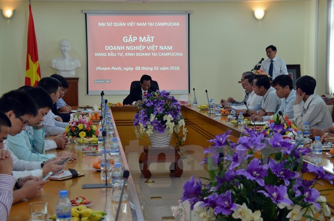 Rencontre des entreprises vietnamiennes au Cambodge ảnh 1 Rencontre des entreprises vietnamiennes au Cambodge ảnh 1