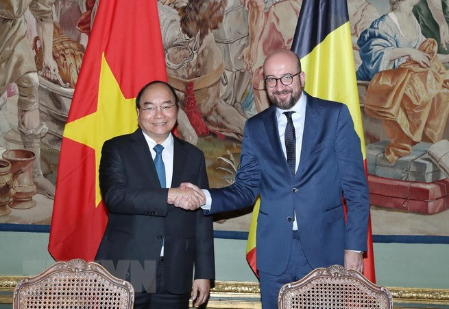 Entretien Nguyen Xuan Phuc et Charles Michel ảnh 1