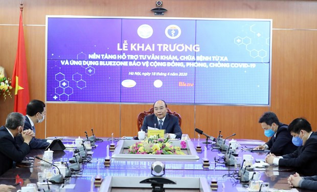 Inauguration d’une plateforme d'examen et de traitement médical à distance ảnh 1 Inauguration d’une plateforme d'examen et de traitement médical à distance ảnh 1