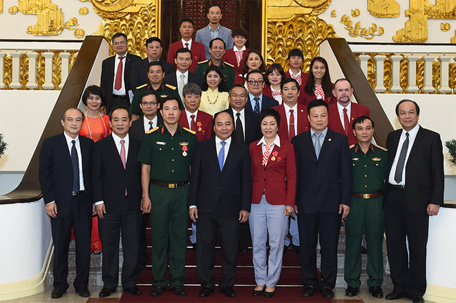 Le PM félicite les sportifs vietnamiens participant aux JO de Rio de Janeiro ảnh 1 Le PM félicite les sportifs vietnamiens participant aux JO de Rio de Janeiro ảnh 1