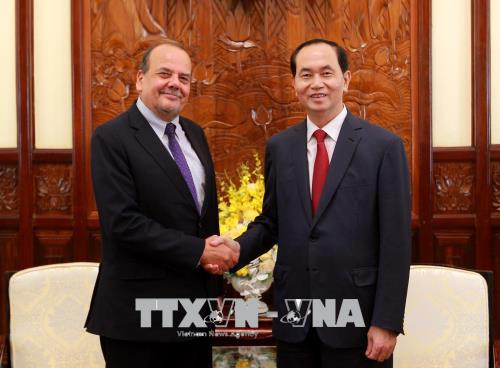 Le président Tran Dai Quang reçoit l'ambassadeur chilien ảnh 1 Le président Tran Dai Quang reçoit l'ambassadeur chilien ảnh 1