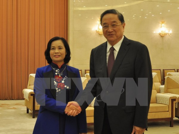 Une délégation du Front de la Patrie du Vietnam en visite en Chine ảnh 1 Une délégation du Front de la Patrie du Vietnam en visite en Chine ảnh 1