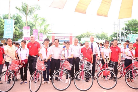 Plus de 2.600 bicyclettes offertes à des enfants démunis ảnh 1 Plus de 2.600 bicyclettes offertes à des enfants démunis ảnh 1