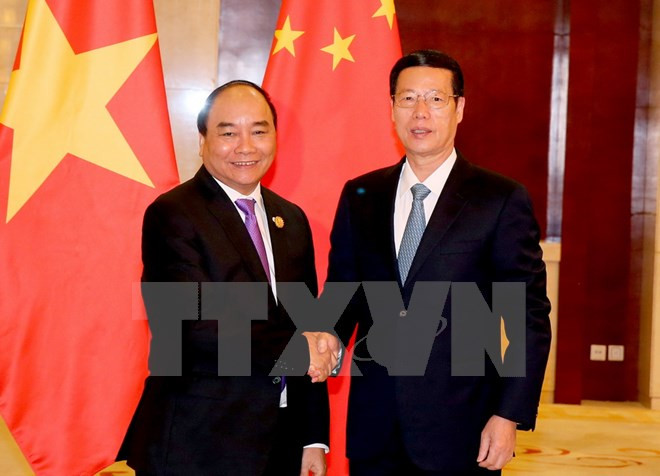 Nguyên Xuân Phuc reçoit le vice-Premier ministre chinois Zhang Gaoli ảnh 1 Nguyên Xuân Phuc reçoit le vice-Premier ministre chinois Zhang Gaoli ảnh 1