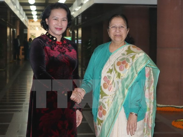 La présidente de l'AN du Vietnam termine sa visite officielle en Inde ảnh 1 La présidente de l'AN du Vietnam termine sa visite officielle en Inde ảnh 1