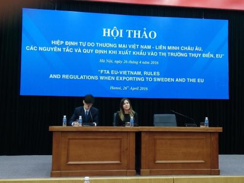 Séminaire sur la promotion des exportations en Suède ảnh 1 Séminaire sur la promotion des exportations en Suède ảnh 1