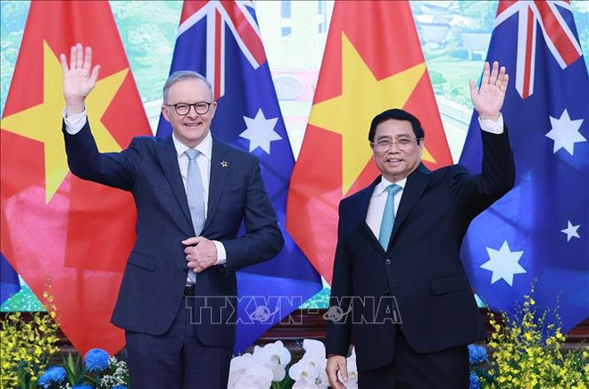 Le PM australien termine avec succès sa visite officielle au Vietnam ảnh 1 Le PM australien termine avec succès sa visite officielle au Vietnam ảnh 1