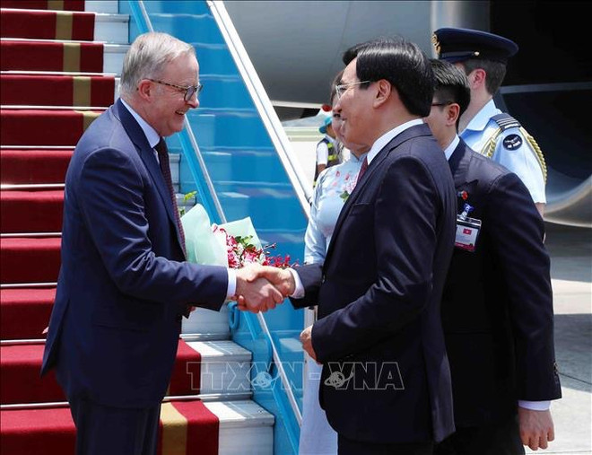 Le Premier ministre australien entame sa visite officielle au Vietnam ảnh 1 Le Premier ministre australien entame sa visite officielle au Vietnam ảnh 1
